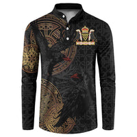 Cornwall Celtic-Chough and Knot Button Sweatshirt - Wonder Print Shop