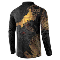 Cornwall Celtic-Chough and Knot Button Sweatshirt - Wonder Print Shop