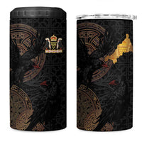 Cornwall Celtic-Chough and Knot 4 in 1 Can Cooler Tumbler - Wonder Print Shop