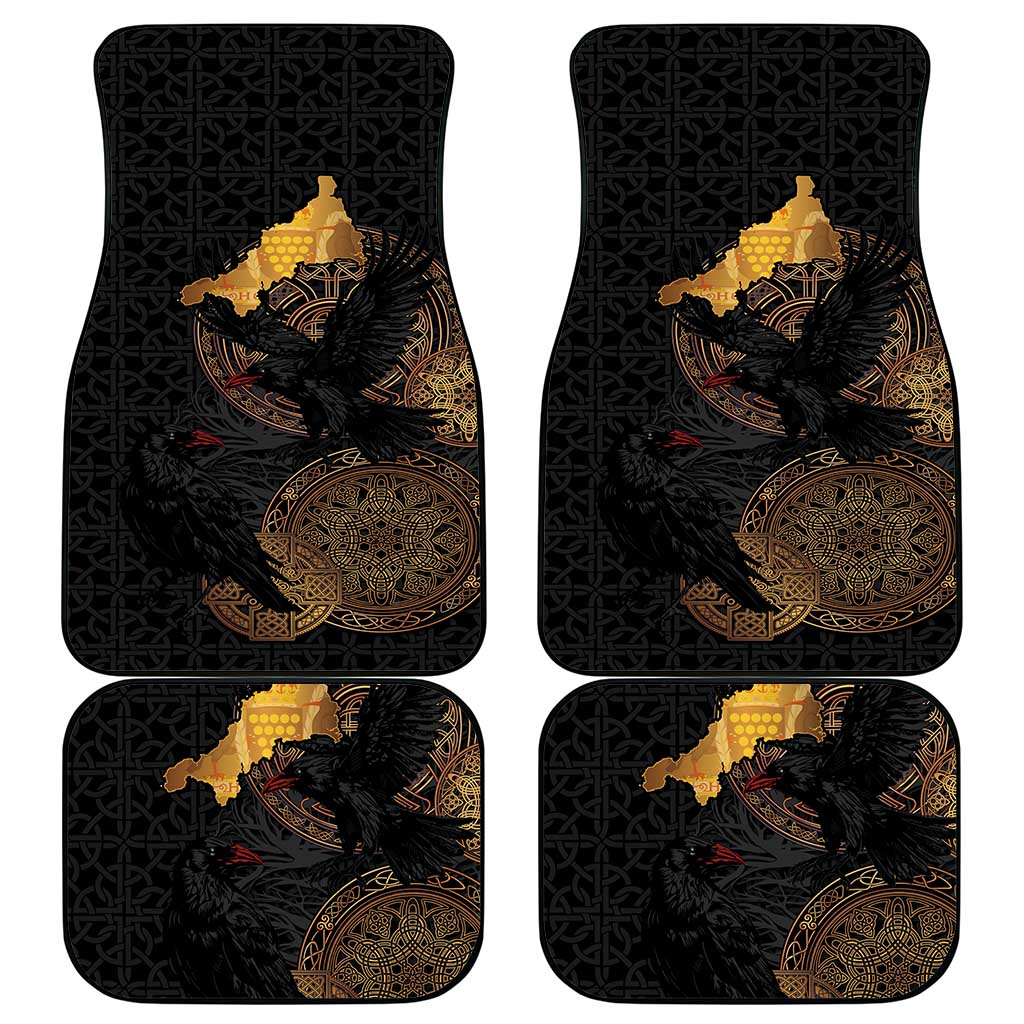 Cornwall Celtic-Chough and Knot Car Mats - Wonder Print Shop