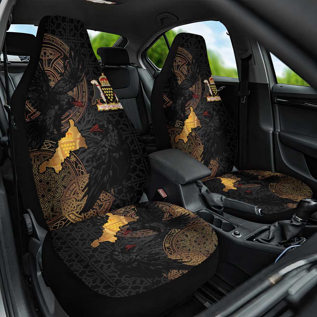 Cornwall Celtic-Chough and Knot Car Seat Cover - Wonder Print Shop