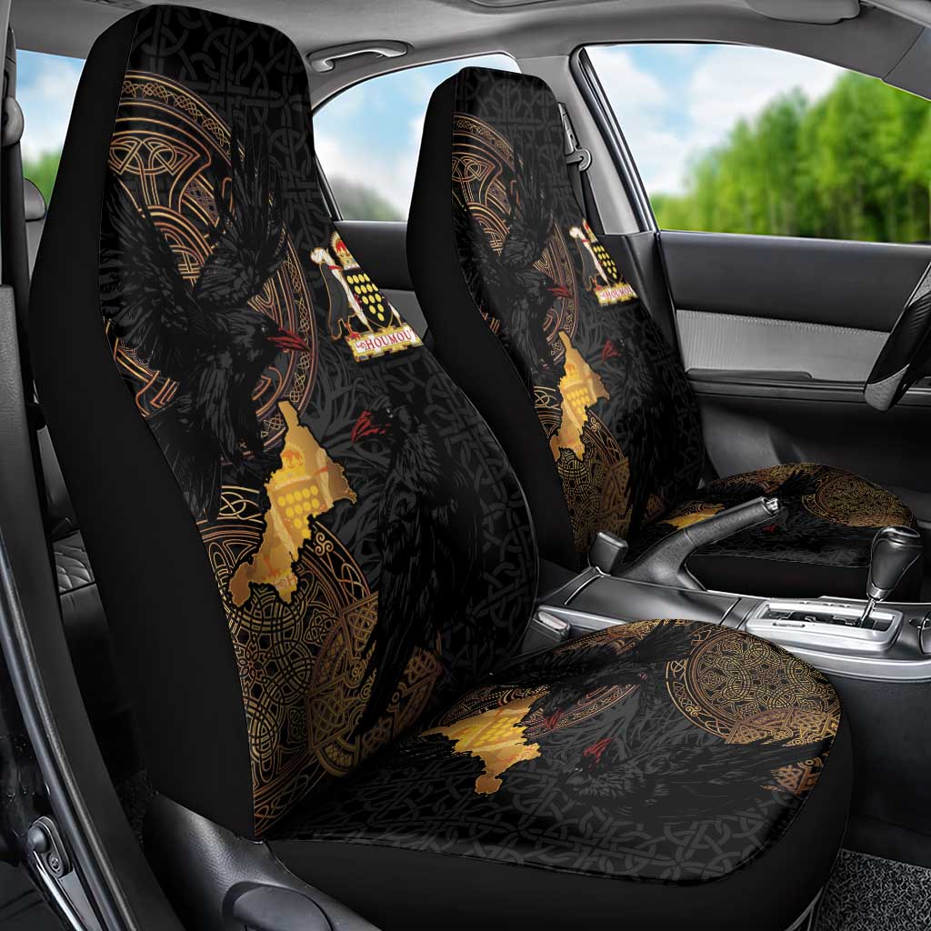 Cornwall Celtic-Chough and Knot Car Seat Cover - Wonder Print Shop