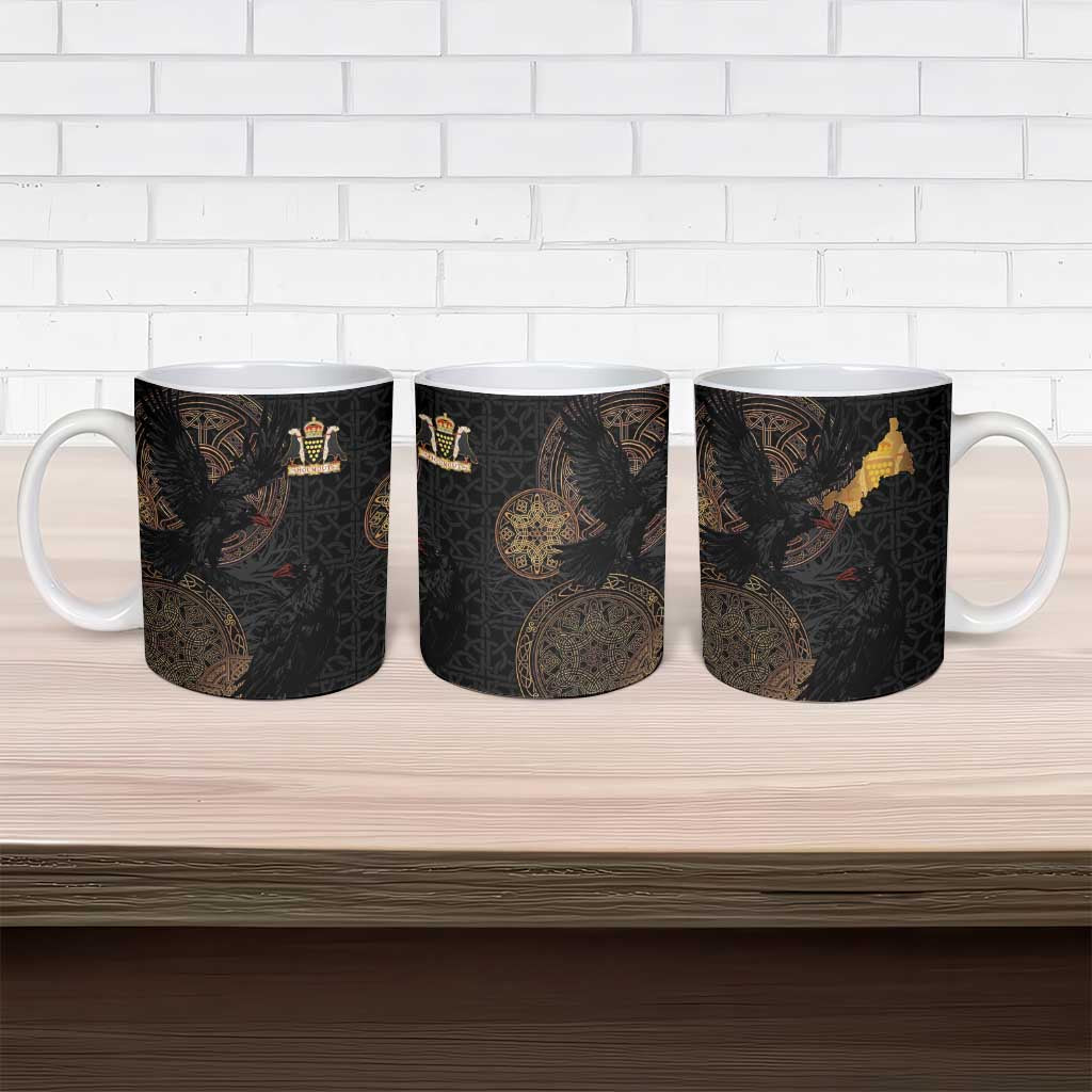 Cornwall Celtic-Chough and Knot Ceramic Mug - Wonder Print Shop