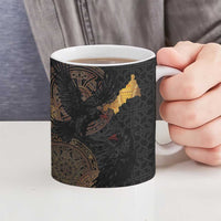 Cornwall Celtic-Chough and Knot Ceramic Mug - Wonder Print Shop