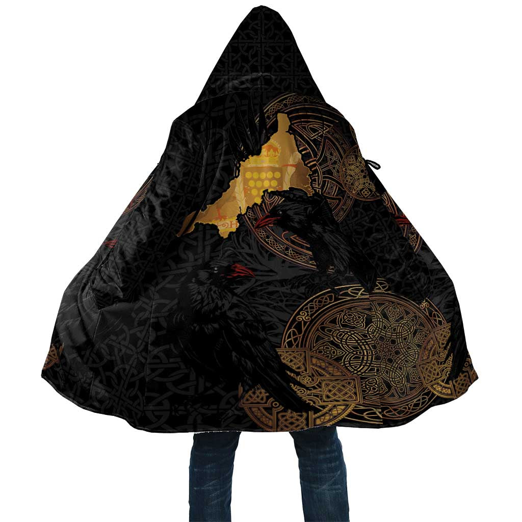 Cornwall Celtic-Chough and Knot Cloak - Wonder Print Shop