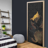 Cornwall Celtic-Chough and Knot Door Cover - Wonder Print Shop