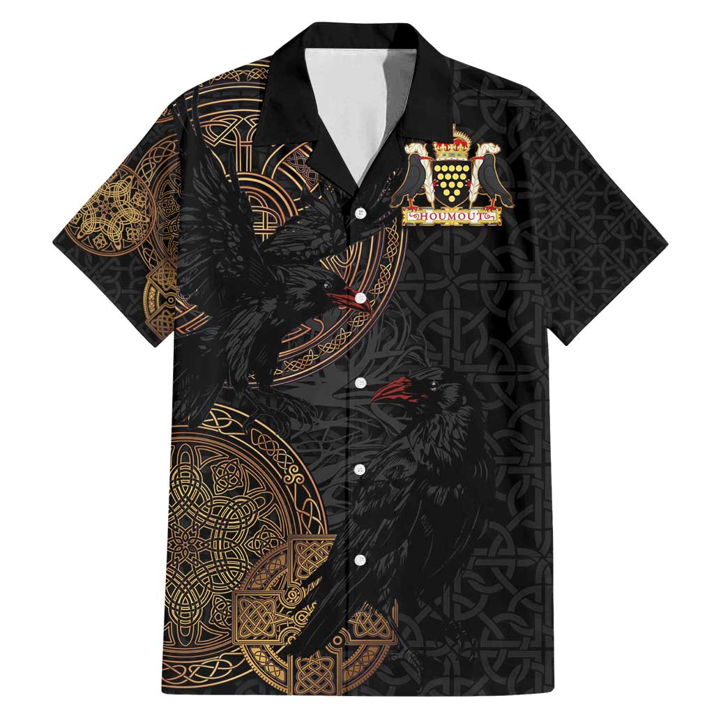 Cornwall Celtic-Chough and Knot Family Matching Mermaid Dress and Hawaiian Shirt - Wonder Print Shop