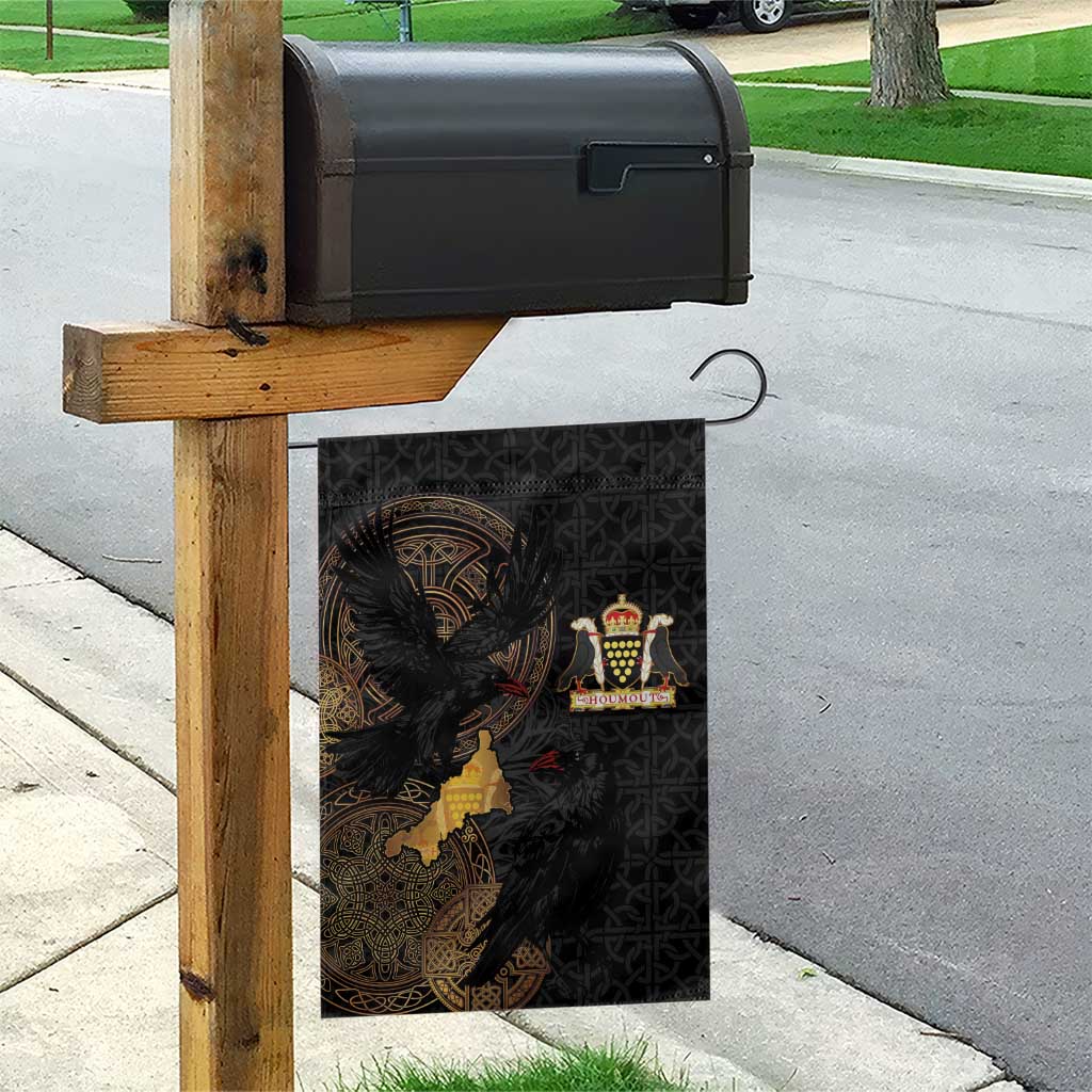 Cornwall Celtic-Chough and Knot Garden Flag - Wonder Print Shop