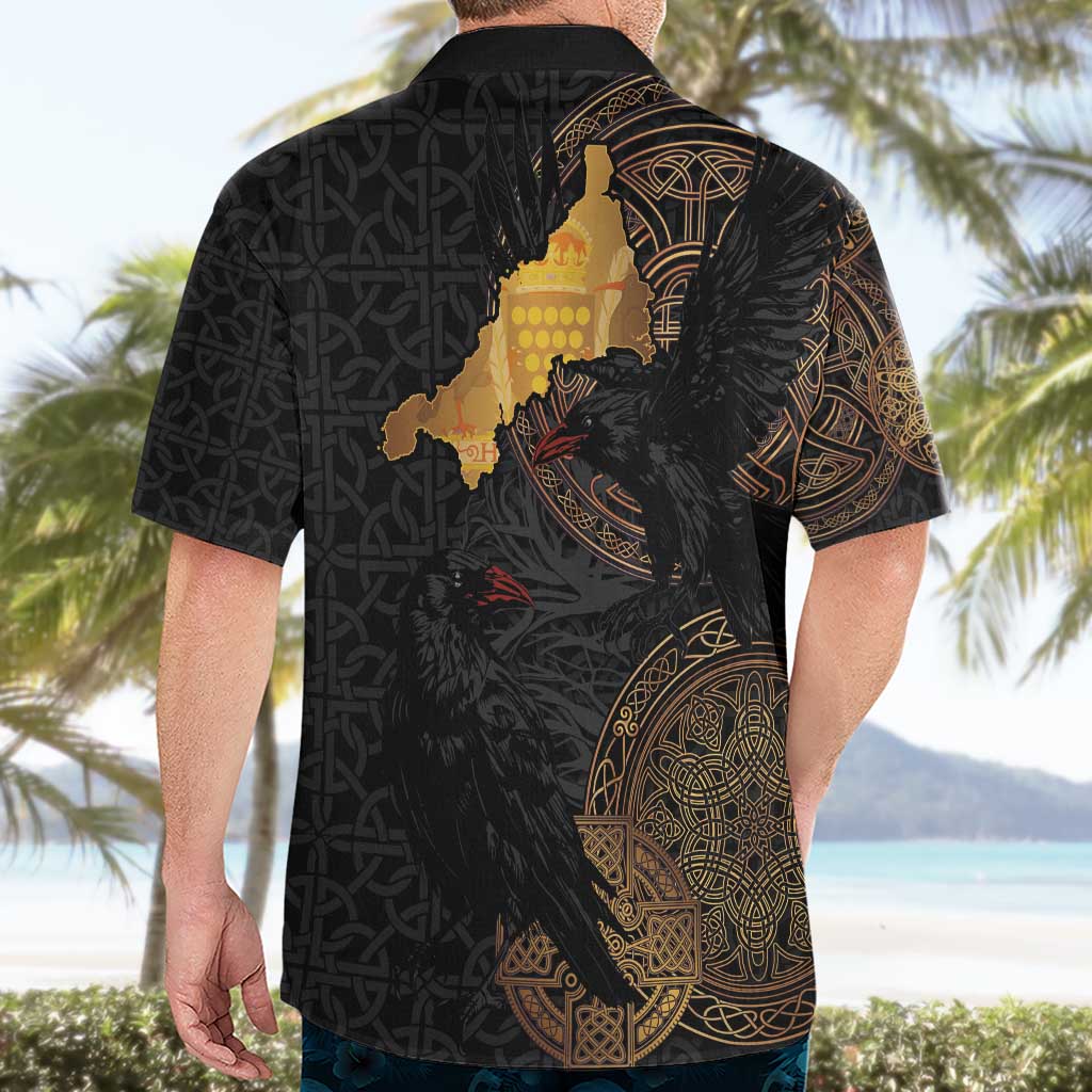 Cornwall Celtic-Chough and Knot Hawaiian Shirt - Wonder Print Shop