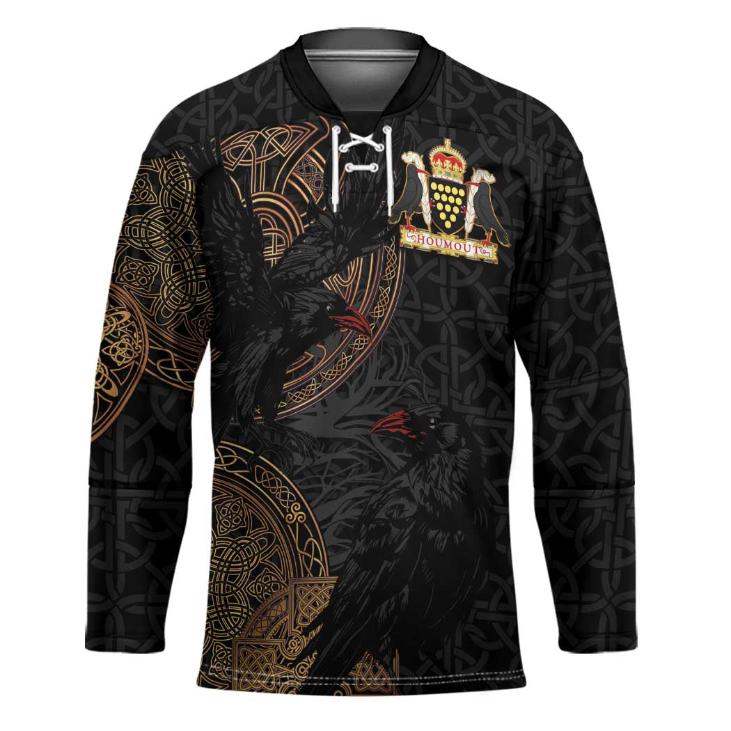 Cornwall Celtic-Chough and Knot Hockey Jersey - Wonder Print Shop