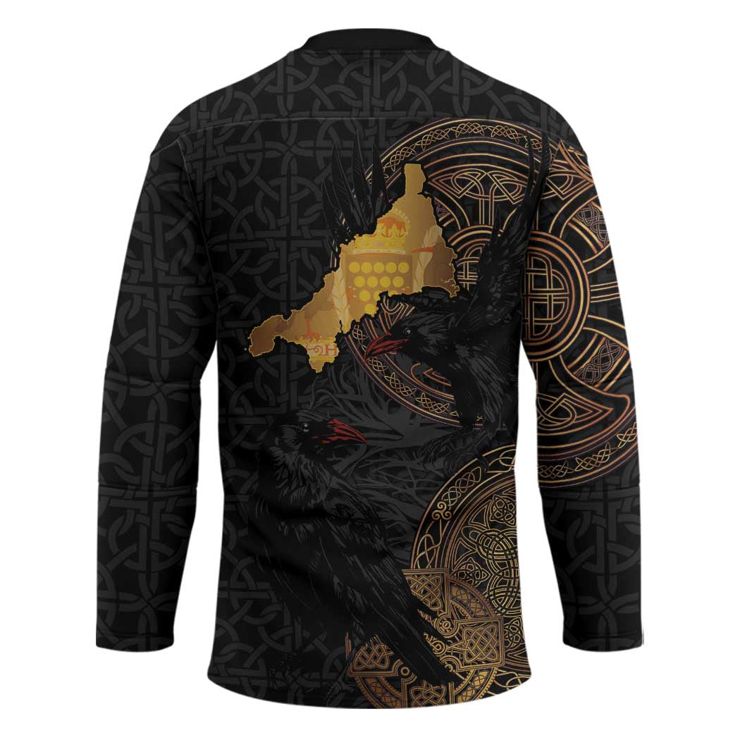 Cornwall Celtic-Chough and Knot Hockey Jersey - Wonder Print Shop