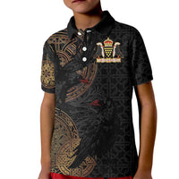 Cornwall Celtic-Chough and Knot Kid Polo Shirt - Wonder Print Shop