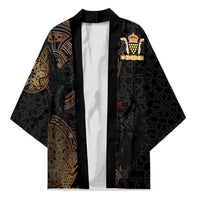 Cornwall Celtic-Chough and Knot Kimono - Wonder Print Shop