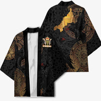 Cornwall Celtic-Chough and Knot Kimono - Wonder Print Shop