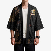 Cornwall Celtic-Chough and Knot Kimono - Wonder Print Shop