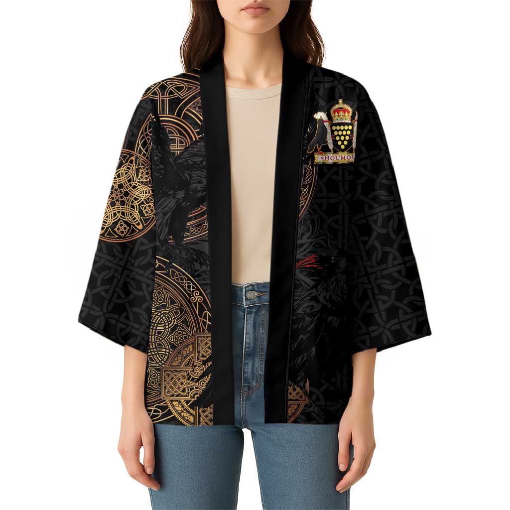 Cornwall Celtic-Chough and Knot Kimono - Wonder Print Shop