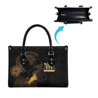 Cornwall Celtic-Chough and Knot Leather Bag - Wonder Print Shop