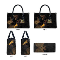 Cornwall Celtic-Chough and Knot Leather Bag - Wonder Print Shop