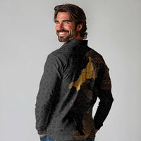 Cornwall Celtic-Chough and Knot Long Sleeve Polo Shirt - Wonder Print Shop