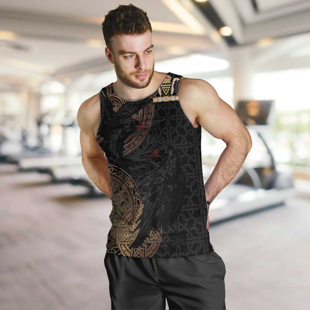 Cornwall Celtic-Chough and Knot Men Tank Top - Wonder Print Shop