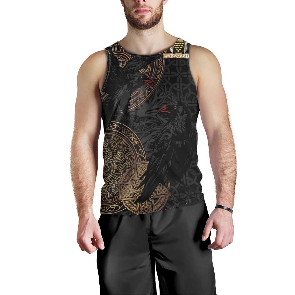 Cornwall Celtic-Chough and Knot Men Tank Top - Wonder Print Shop