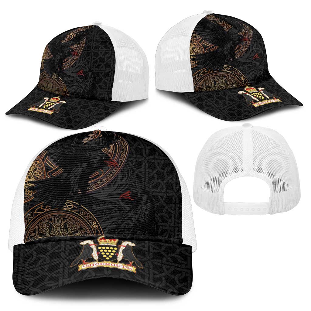 Cornwall Celtic-Chough and Knot Mesh Trucker Cap - Wonder Print Shop