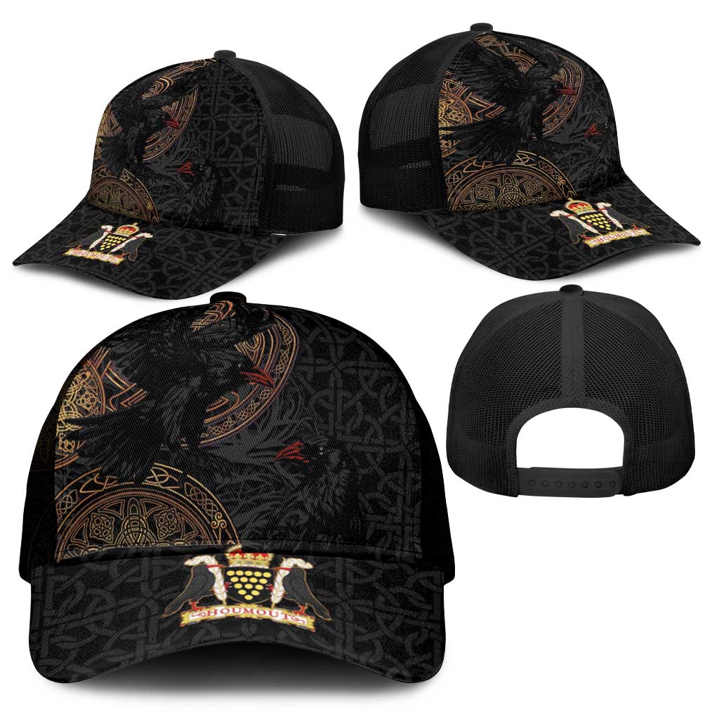 Cornwall Celtic-Chough and Knot Mesh Trucker Cap - Wonder Print Shop