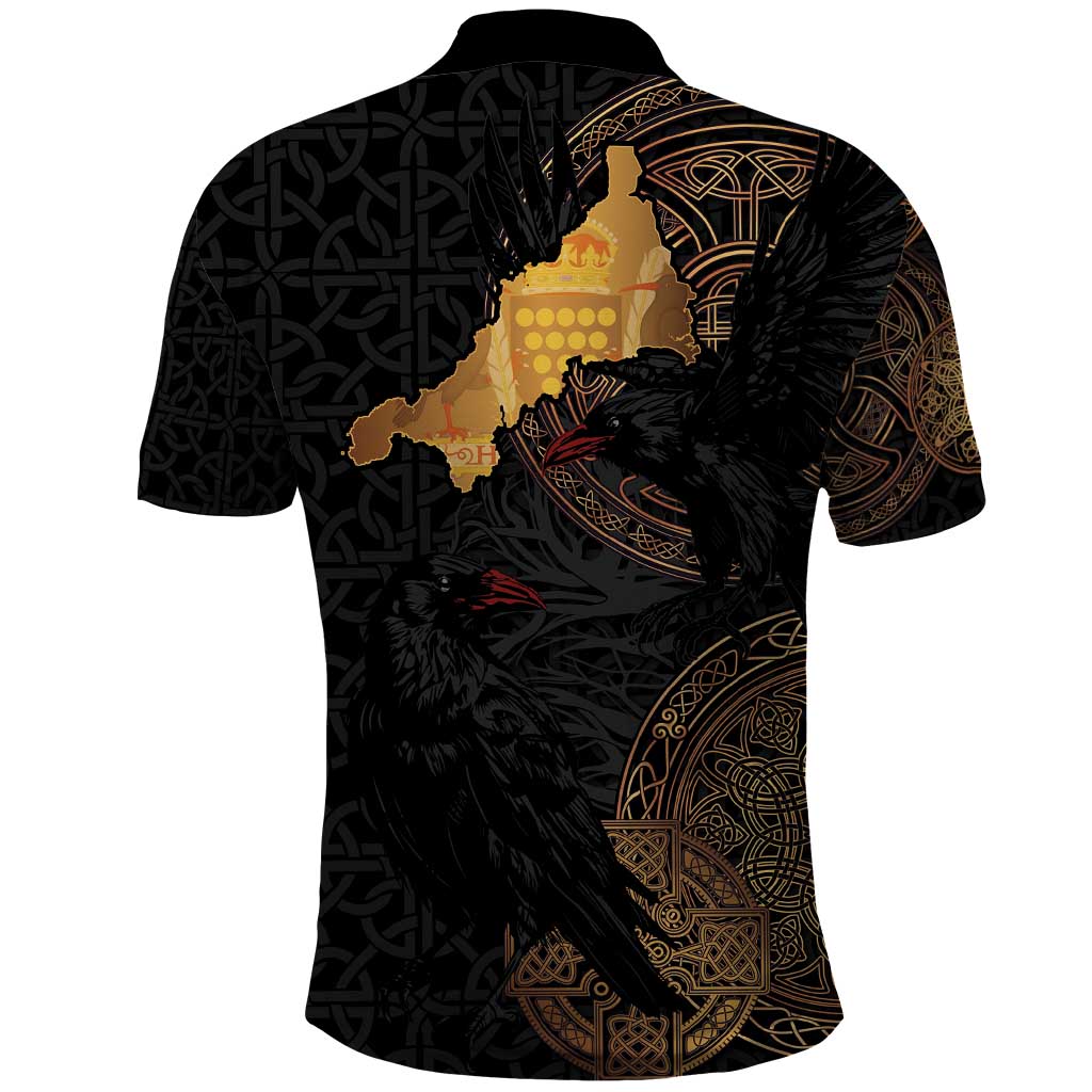 Cornwall Celtic-Chough and Knot Polo Shirt - Wonder Print Shop