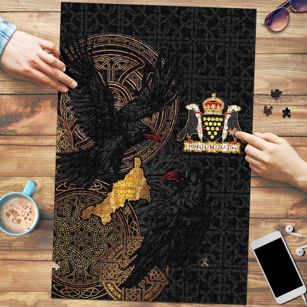 Cornwall Celtic-Chough and Knot Puzzle - Wonder Print Shop