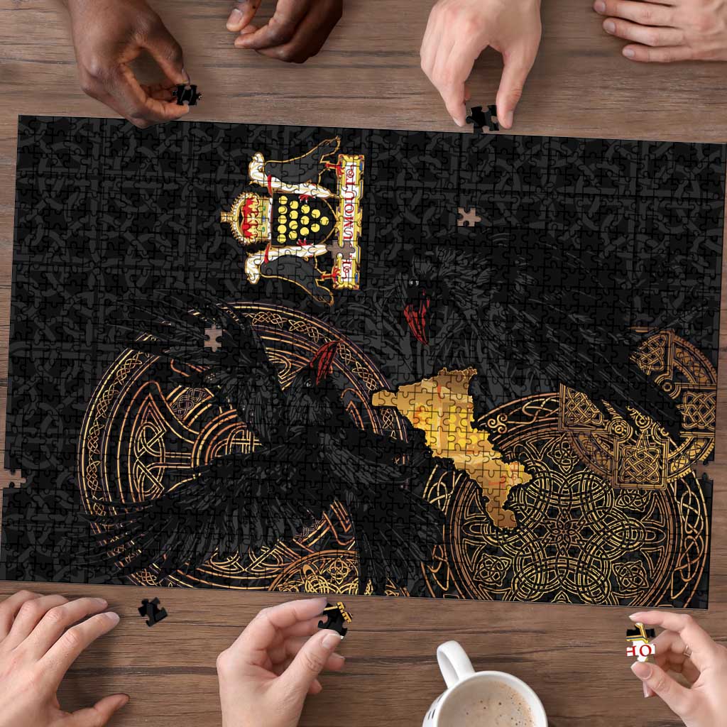 Cornwall Celtic-Chough and Knot Puzzle - Wonder Print Shop