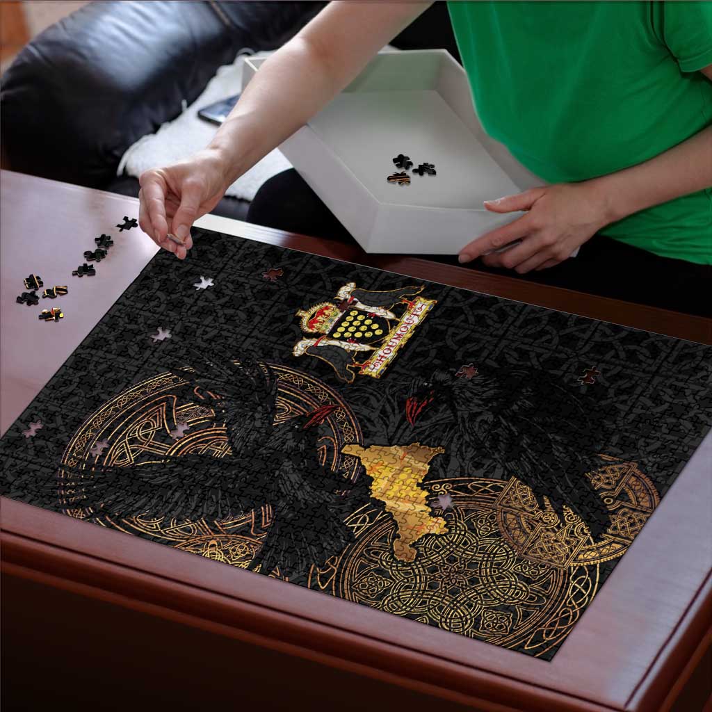Cornwall Celtic-Chough and Knot Puzzle - Wonder Print Shop
