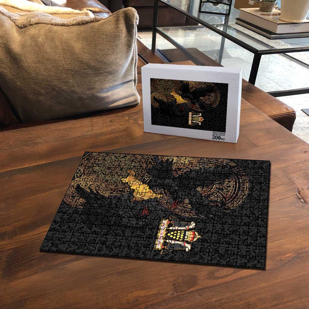 Cornwall Celtic-Chough and Knot Puzzle - Wonder Print Shop