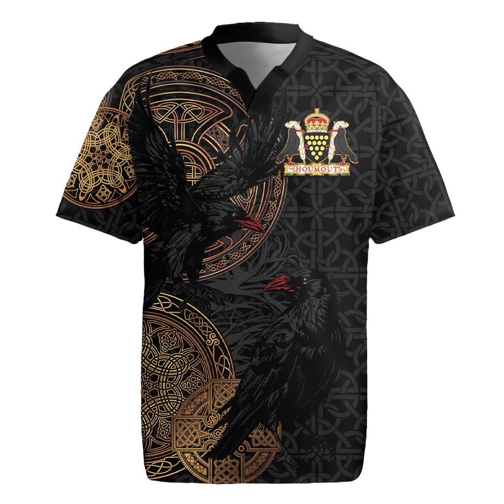 Cornwall Celtic-Chough and Knot Rugby Jersey - Wonder Print Shop