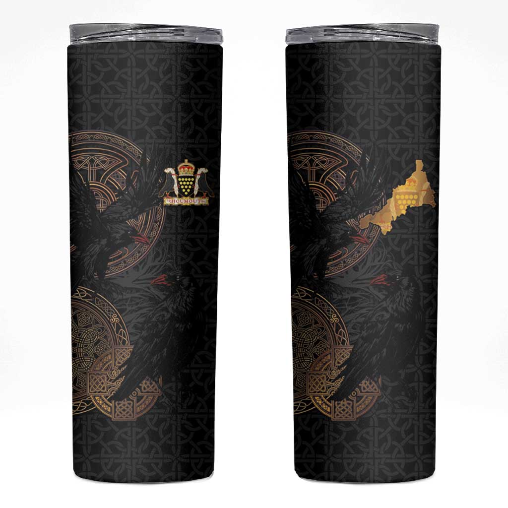 Cornwall Celtic-Chough and Knot Skinny Tumbler - Wonder Print Shop