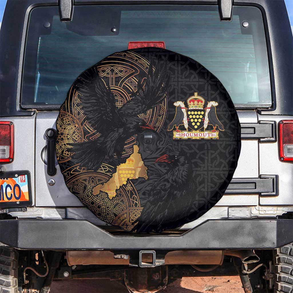 Cornwall Celtic-Chough and Knot Spare Tire Cover - Wonder Print Shop
