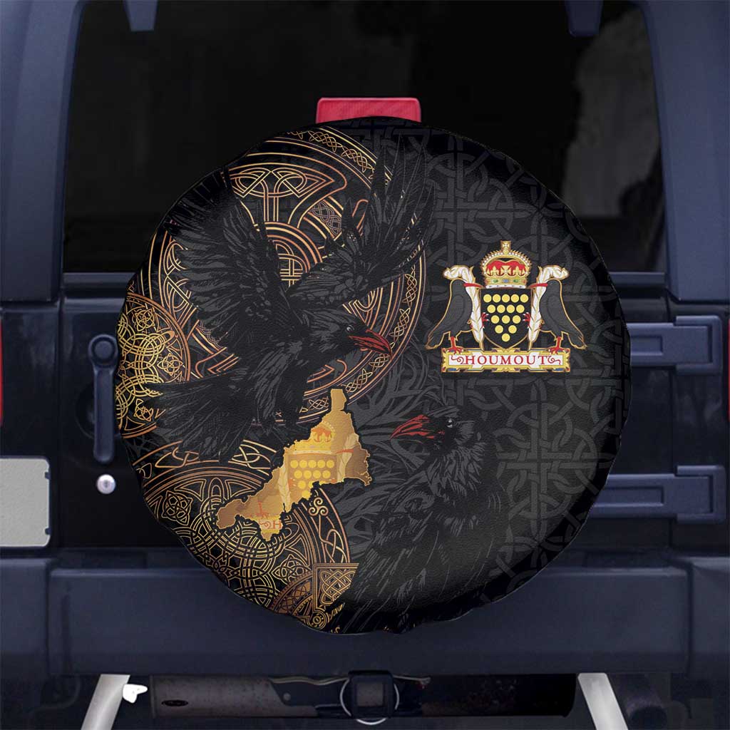 Cornwall Celtic-Chough and Knot Spare Tire Cover - Wonder Print Shop