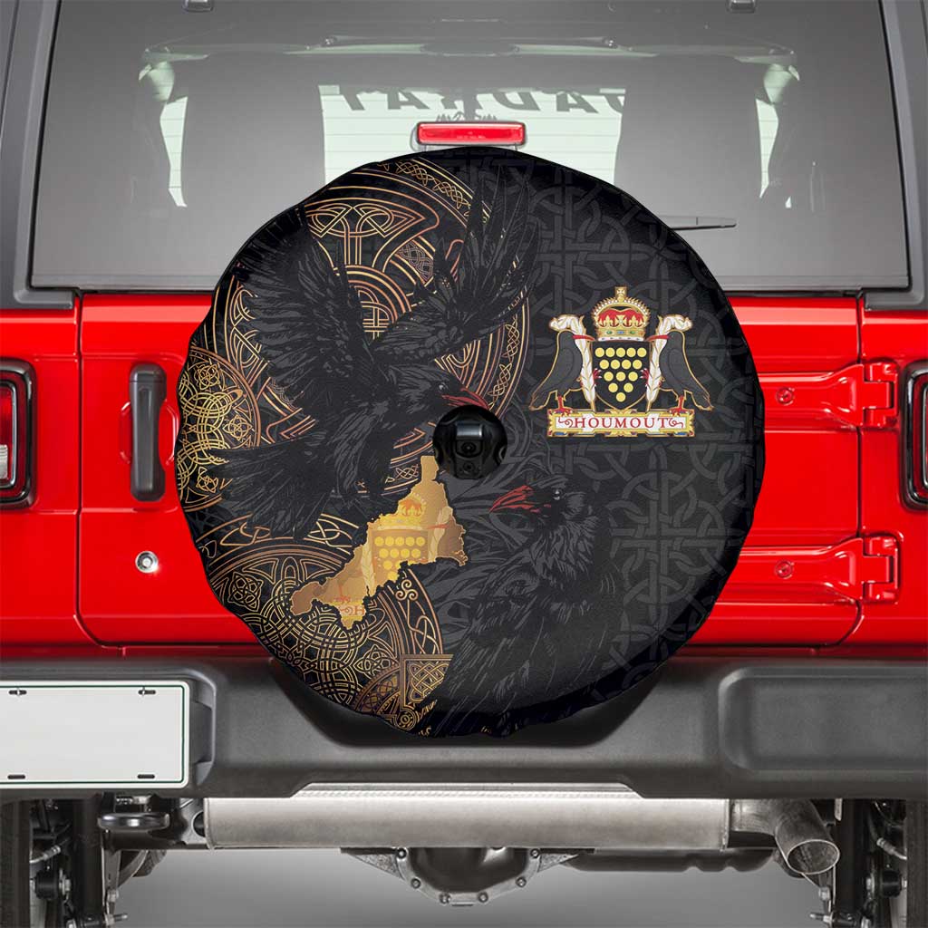 Cornwall Celtic-Chough and Knot Spare Tire Cover - Wonder Print Shop