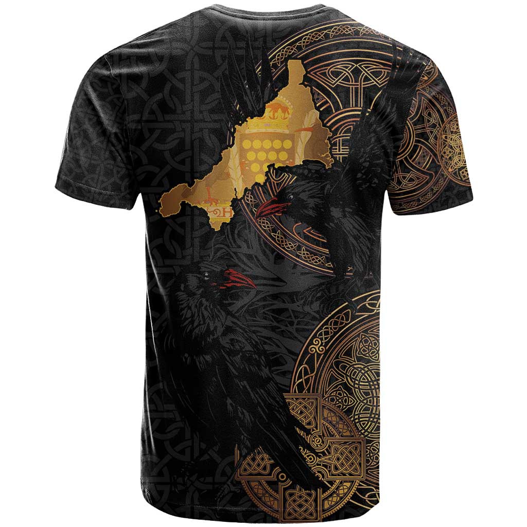 Cornwall Celtic-Chough and Knot T Shirt - Wonder Print Shop