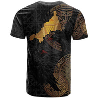 Cornwall Celtic-Chough and Knot T Shirt - Wonder Print Shop