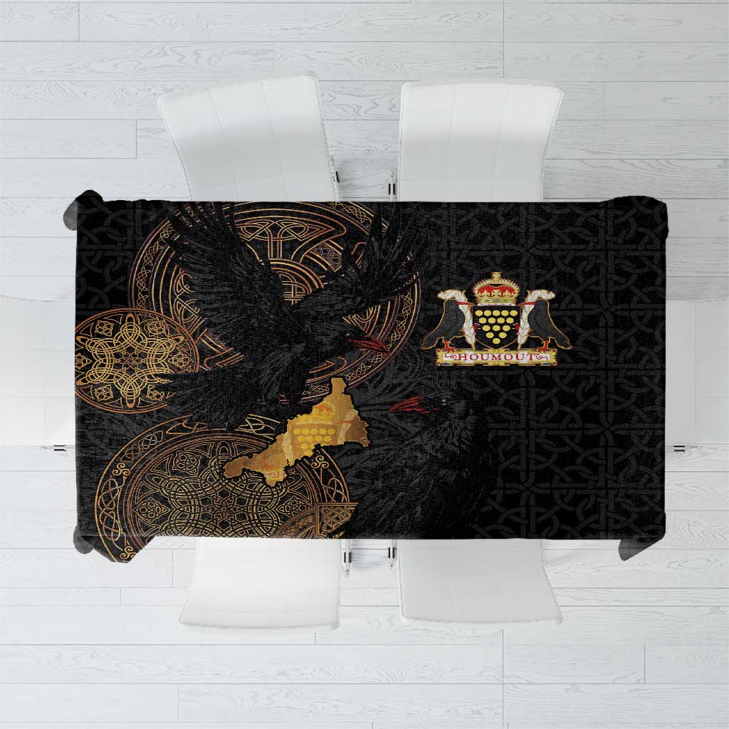 Cornwall Celtic-Chough and Knot Tablecloth - Wonder Print Shop