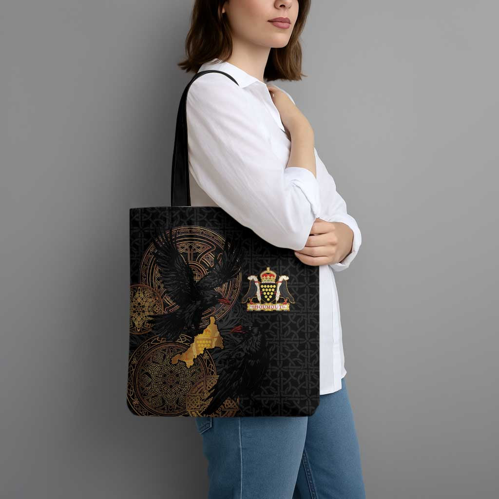 Cornwall Celtic-Chough and Knot Tote Bag - Wonder Print Shop