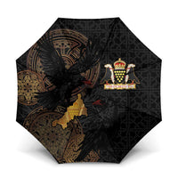 Cornwall Celtic-Chough and Knot Umbrella - Wonder Print Shop