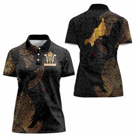 Cornwall Celtic-Chough and Knot Women Polo Shirt - Wonder Print Shop