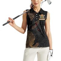 Cornwall Celtic-Chough and Knot Women Sleeveless Polo Shirt - Wonder Print Shop