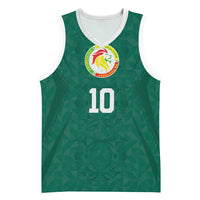 Custom Senegal Football Basketball Jersey Traditional Senegalese Fabric Sporty Style