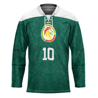 Custom Senegal Football Hockey Jersey Traditional Senegalese Fabric Sporty Style