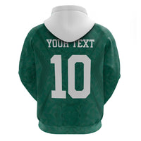 Custom Senegal Football Hoodie Traditional Senegalese Fabric Sporty Style