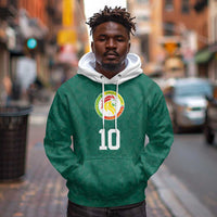 Custom Senegal Football Hoodie Traditional Senegalese Fabric Sporty Style