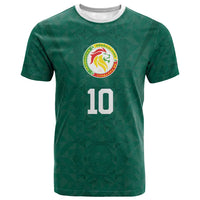 Custom Senegal Football T shirt Traditional Senegalese Fabric Sporty Style