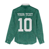 Custom Senegal Football Women Casual Shirt Traditional Senegalese Fabric Sporty Style